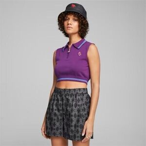 Puma limited edition crop top half zip vest